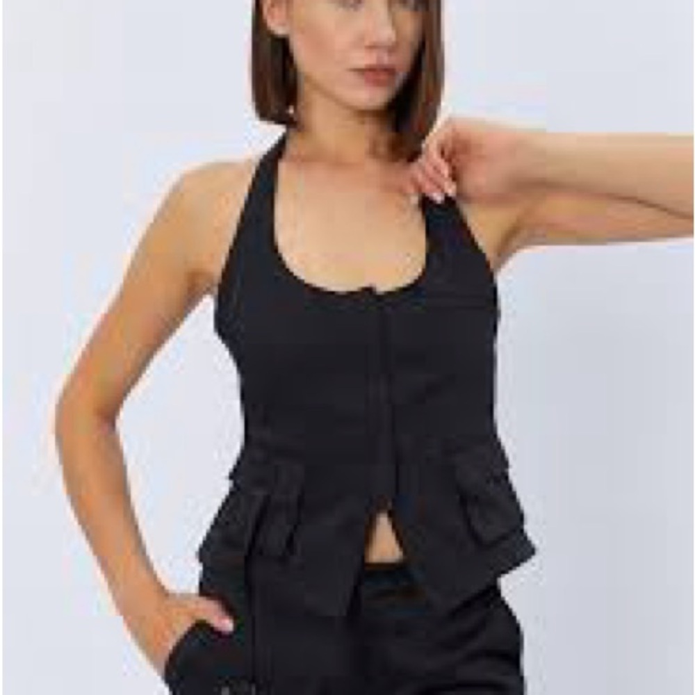 Zara Black Crop Top
